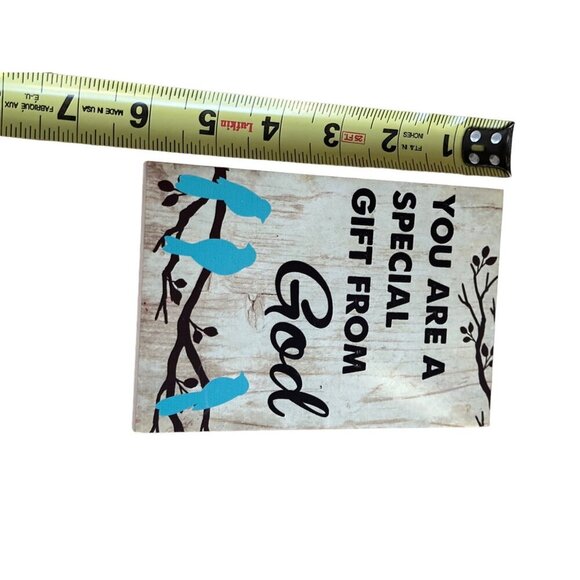 Ganz Inspirational Wall Plaque "You Are A Special Gift From God" With Bluebirds - Picture 6 of 7